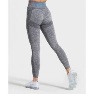 🔴 3/$25 Gymshark Flex High Waisted Charcoal Marl Teal Legging XS